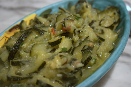 slow cook courgette