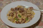 Mustardy Sausage & Sticky Onion Pasta-1