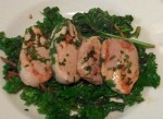 Zesy Coriander Pork with Stirfried Kale
