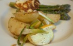 Lemony new potato wedges