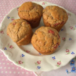 Vegan balsamic and strawberry muffins