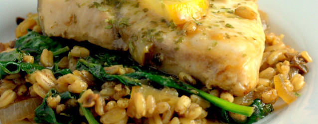 Recipe: One Pan Speltotto with Poached Fish