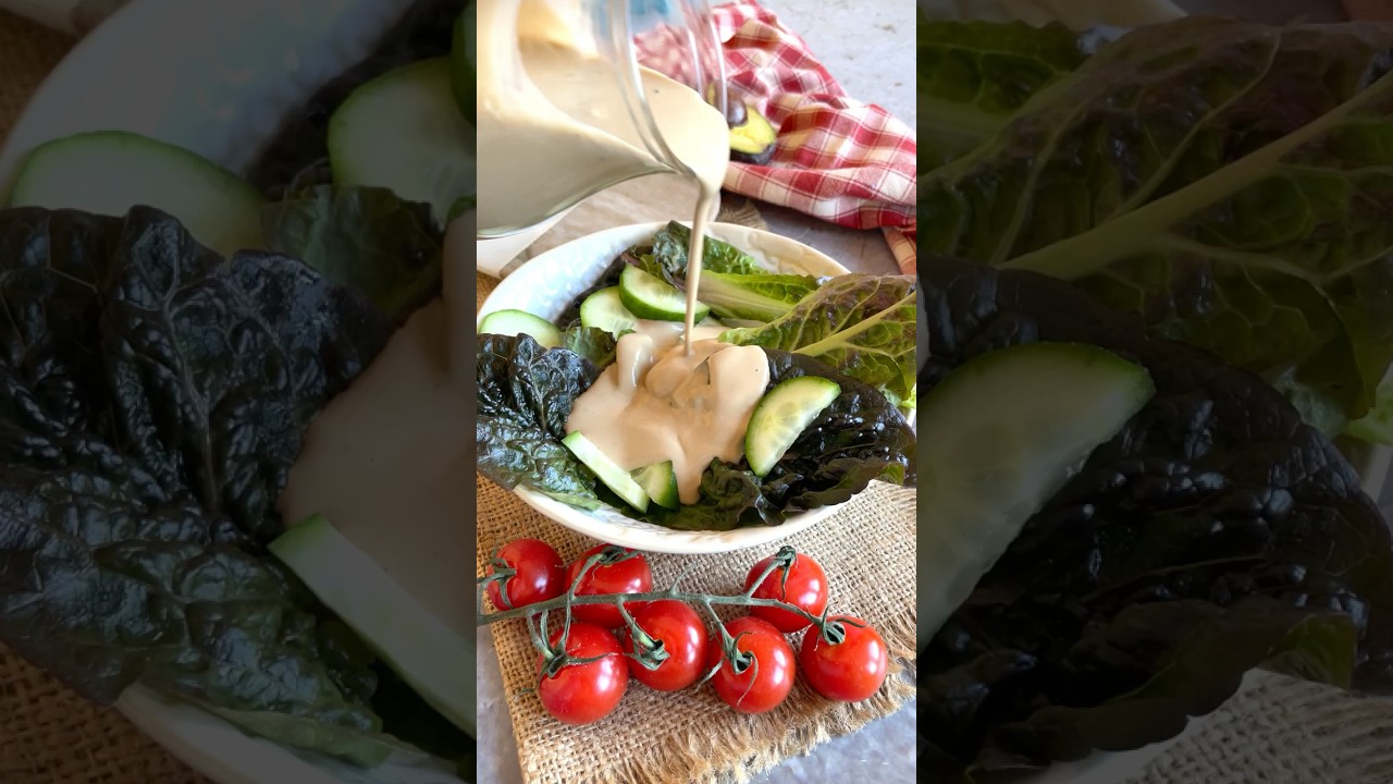 Creamy Balsamic Dressing  #recipe #shorts