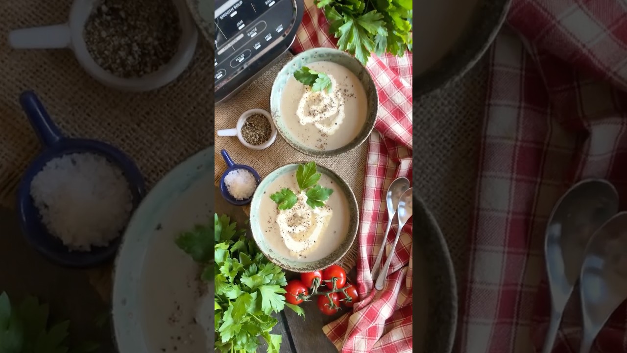 Soup Maker Mushroom Soup #recipe #soup #soupmaker #shorts