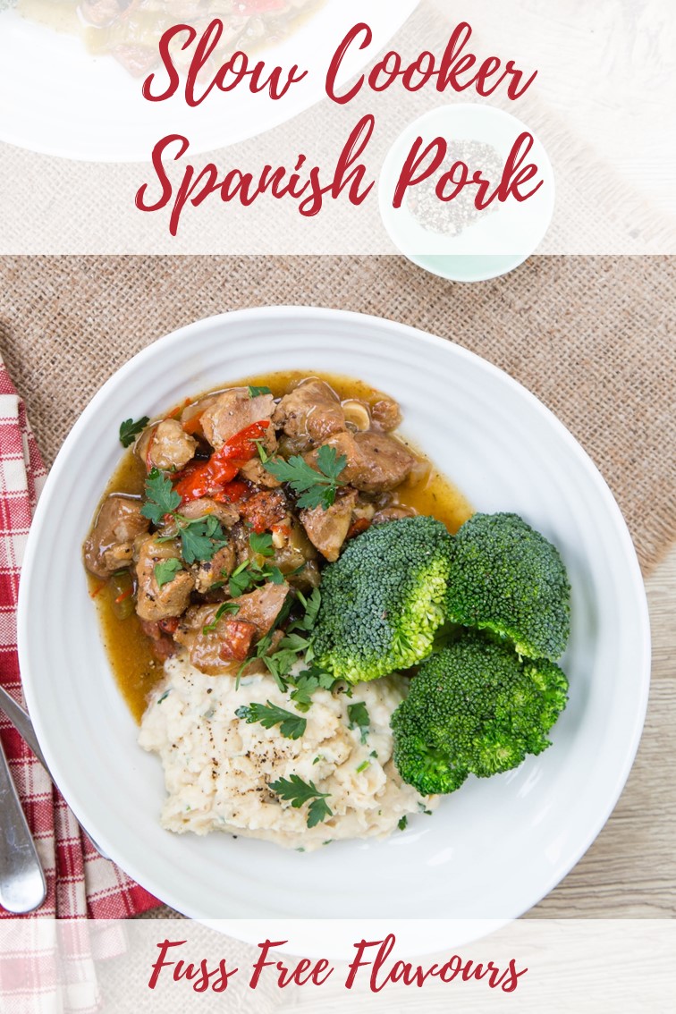 Slow Cooker Spanish Pork Stew with Chorizo Helen's Fuss Free Flavours