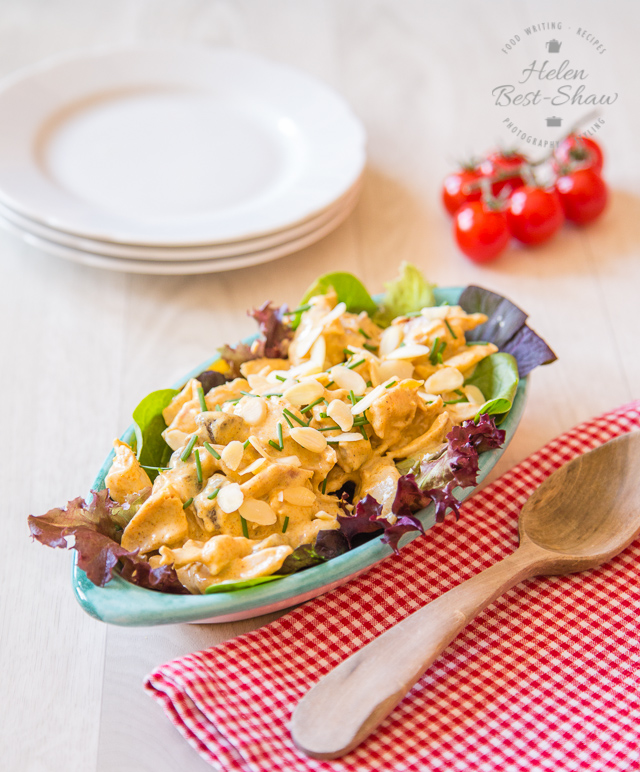 This easy healthy Coronation Chicken recipe is simple to make, delicious and lighter than the traditional recipes, with no compromise on taste