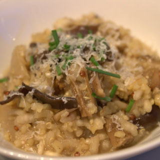 Multigrain risotto with dried mushrooms