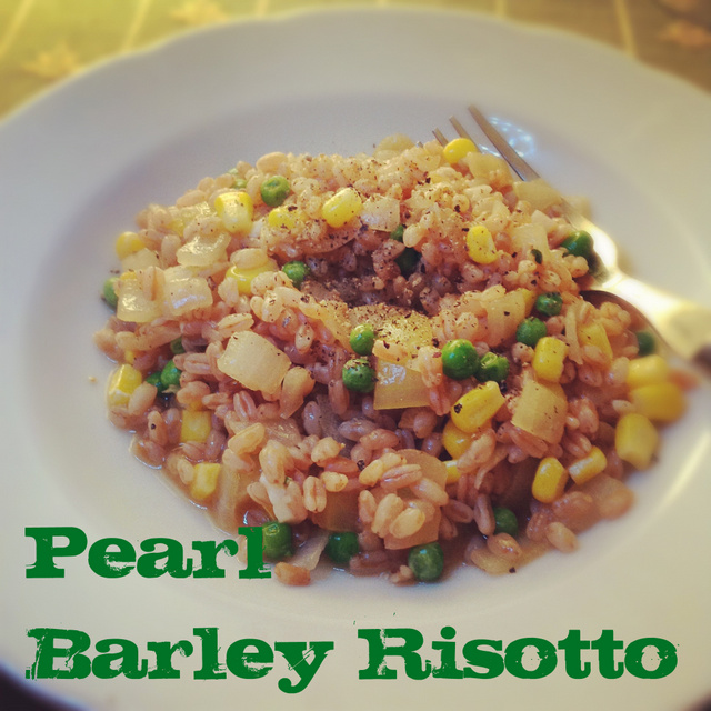 Frugal Pearl Barley Risotto or Orzotto