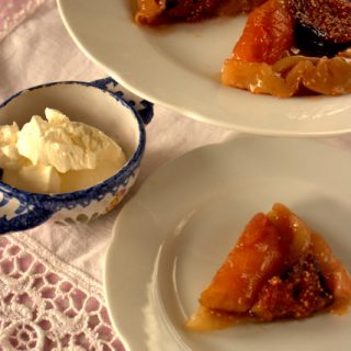 Fig and apple tart tartin
