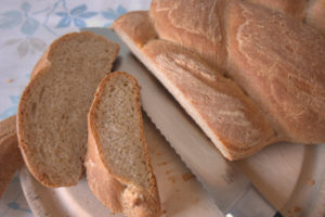 Plaited loaf - sliced