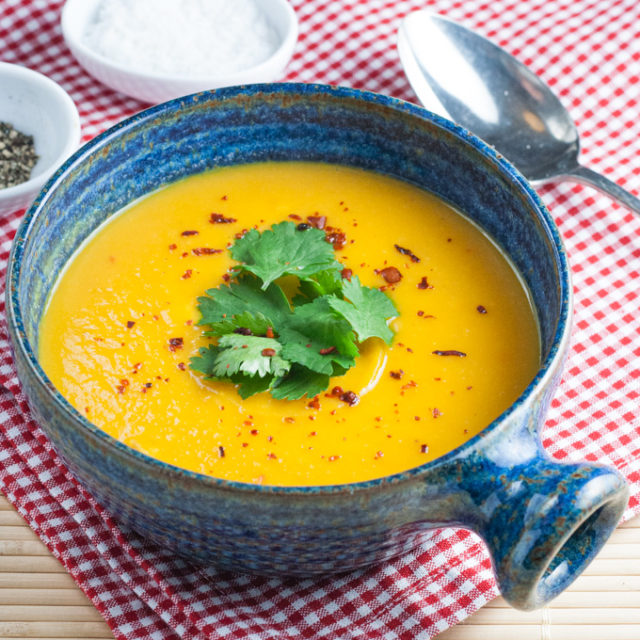 Spiced Carrot and Sweet Potato Soup Helen's Fuss Free Flavours