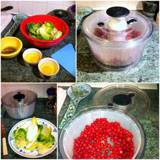 Recipe Poached Eggs With Cumin Flavoured Salad & OXO Salad Spinner