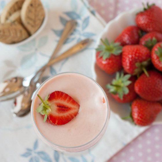 Jubilee Strawberries Strawberry and Rose Cheese Cake Pots Helen's Fuss Free Flavours