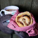 These sausage and bacon savoury bread whirls are perfect enjoyed outside by the bonfire.