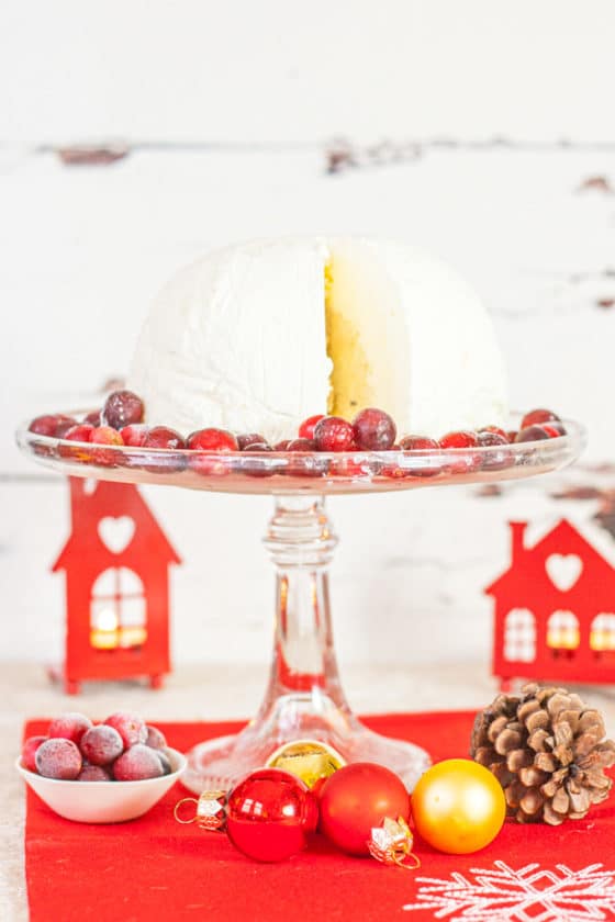 Christmas Pudding Ice Cream Bombe Recipe (No Churn)