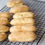 Eclair shells made from choux pastry. So easy to make with this method
