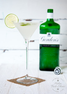 A very English elderflower martini is given a tropical twist with coconut syrup and lime.