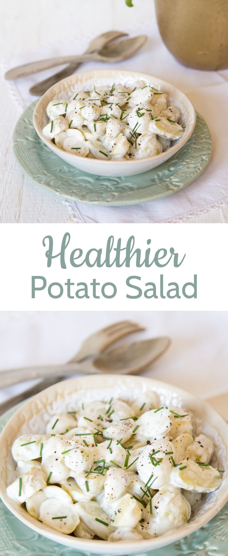 A simple substitution makes this potato salad far more healthy without compromising on taste.