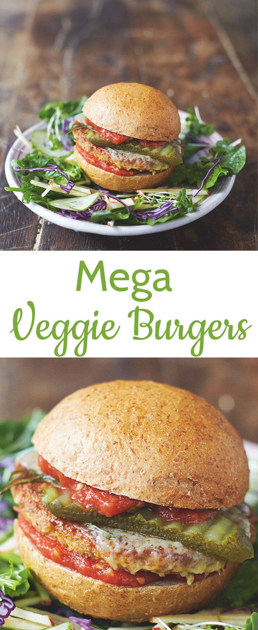 Healthy Mega Veggie Burgers from Jamie Oliver's book, Everyday Super Food