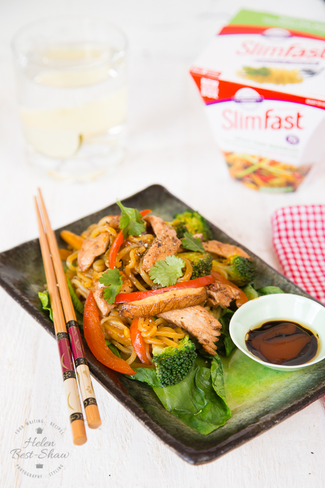 This stir fry using konjac noodles is incredibly low in calories, but packed with vegetables and will fill you up. 