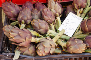 Artichokes for sale in Tuscany