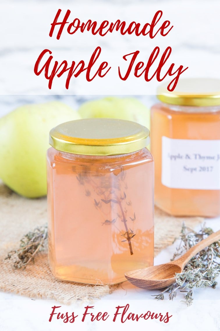 Small Batch Apple Jelly easy homemade preserve!