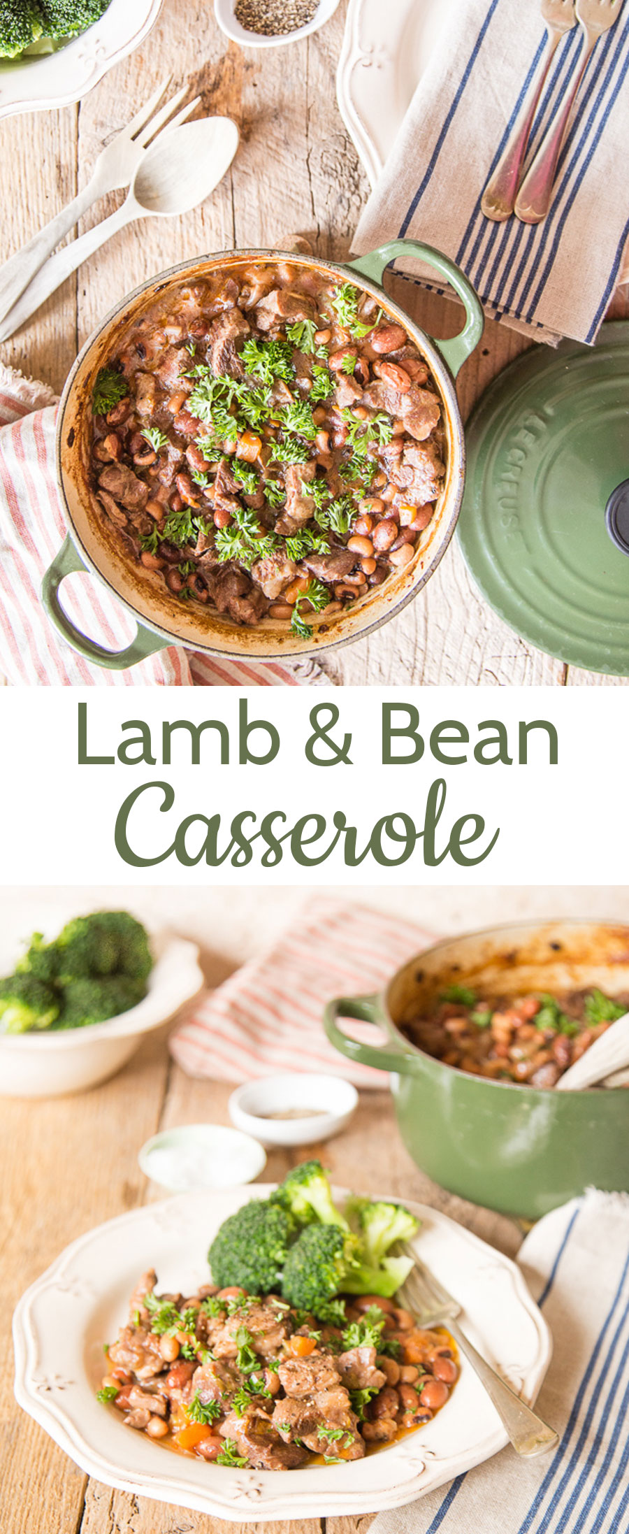 A lightly spiced lamb and bean one pot casserole. Peasant food at its finest!