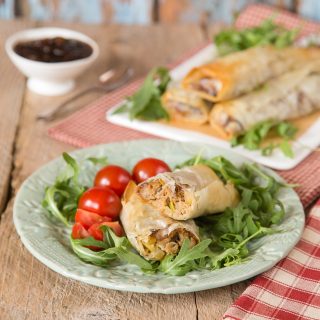 A delicious twist on the classic sausage roll, this easy to make vegetarian version packs a delicious punch using veggie sausage, and crispy filo pastry