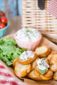 Enjoy this quick and easy lobster dip on crunchy crostini