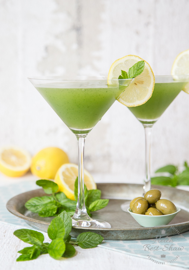 This icy cold cucumber and mint martini is the perfect refresher for a hot summers day. Simply put all the ingredients into a blender and whizz. Use gin or vodka as you prefer.