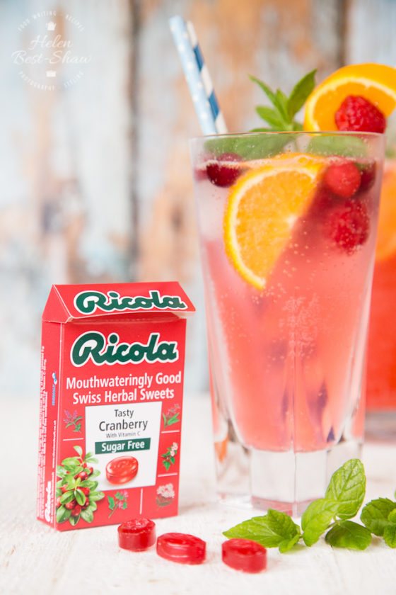 Cranberry, Raspberry and Orange Sparkling Mocktail | Fuss Free Flavours