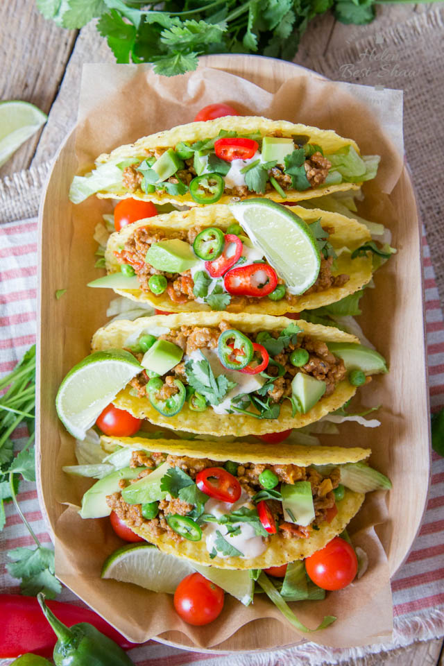 Enjoy the versatility of Indian inspired lamb keema with these fusion Indian Mexican crispy tacos.