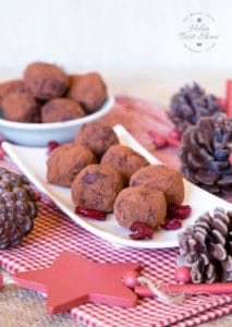 These chocolate truffles are quick and easy to make with leftover cream cheese frosting