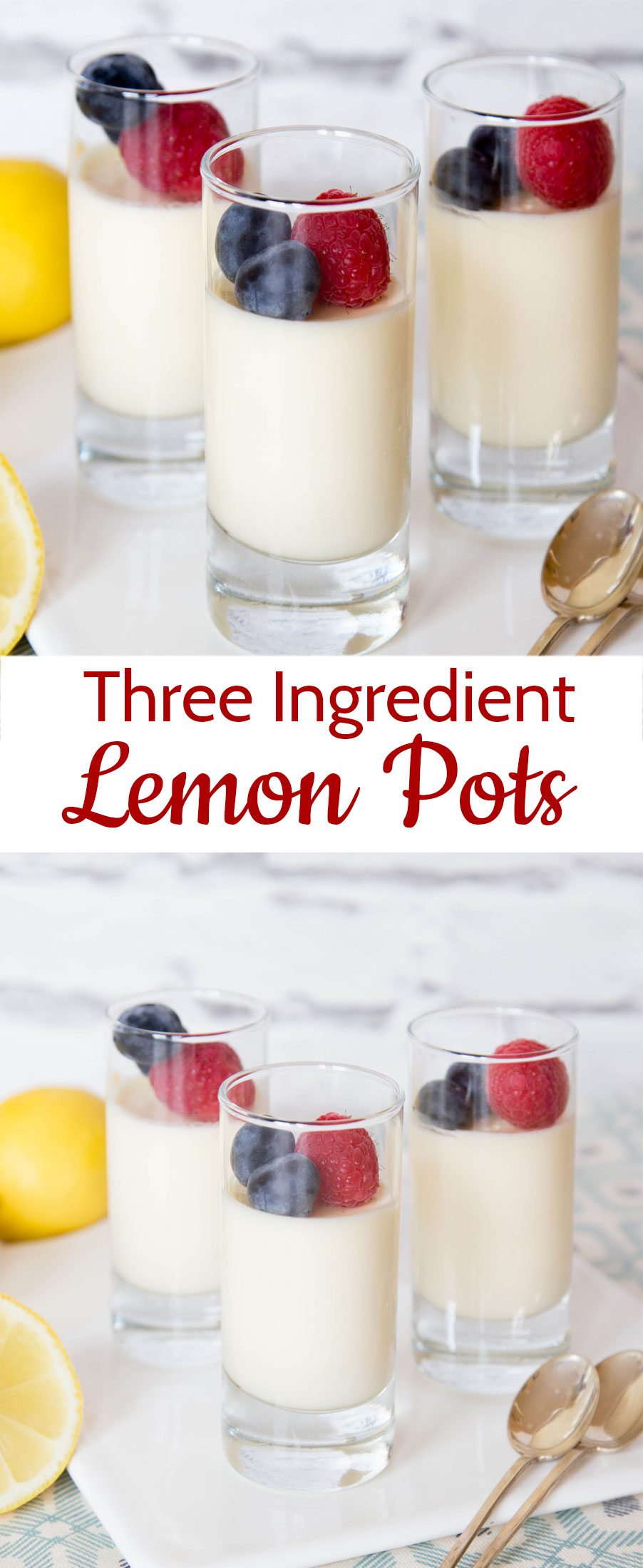 Lemon possets are rich & delicious, quick & easy, freeze well and only use 3 ingredients!