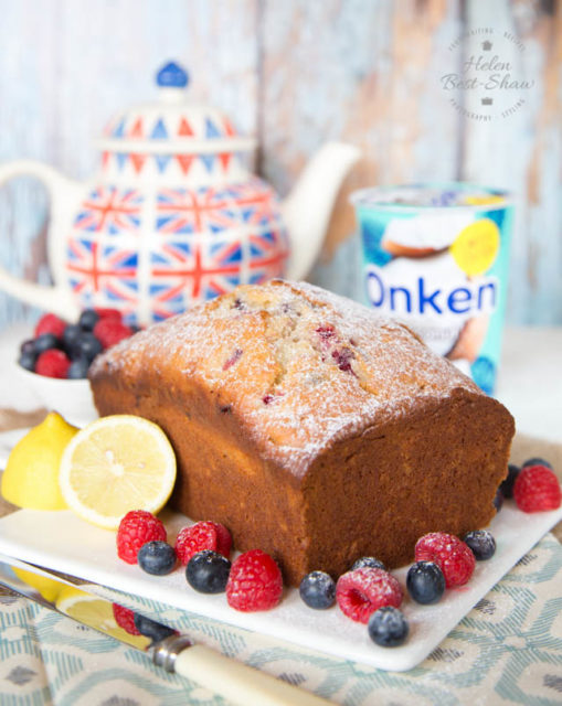 Yogurt Loaf Cake with Berries & Lemon Fuss Free Flavours