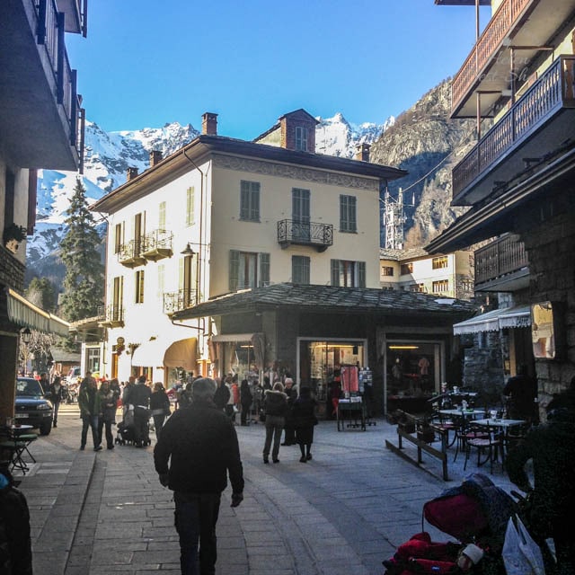 Courmayeur is a charming, attractive historic mountain town.