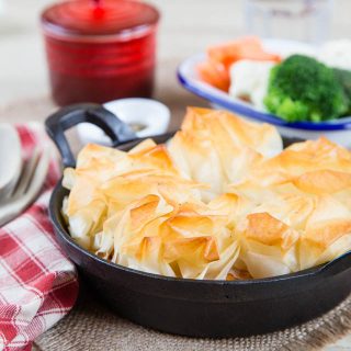 This make ahead easy vegetarian pie takes just 20 minutes to bake in the oven