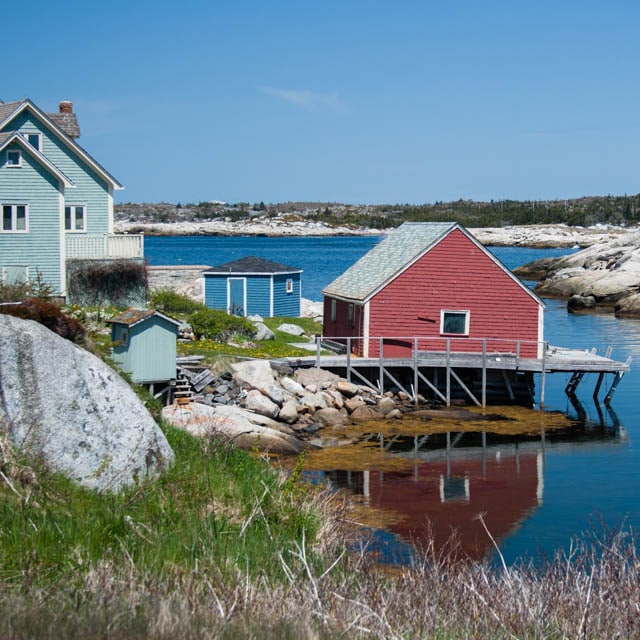 Peggy's Cove in the East of Nova Scotia is one of the most photographed places in Atlantic Canada 