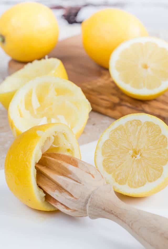 Tart lemons and a juicer ready to make micowave lemon curd