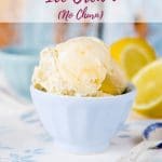 This no churn lemon curd ice cream is simple, quick, only needs 4 ingredients and doesn't need an ice cream machine, but gives great results! The perfect vegetarian dessert!