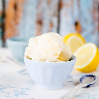 No Churn Lemon Curd Ice Cream. This simple four ingredient recipe doesn't need an ice cream maker.