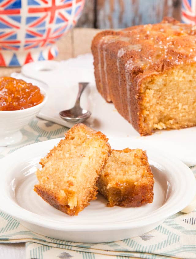 A real treat of orange marmalade loaf cake, with sticky drizzle. 