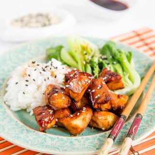 Delicious, quick and easy 4 ingredient sticky soy chicken. Serve with rice and steamed vegetable for a perfect worknight supper.