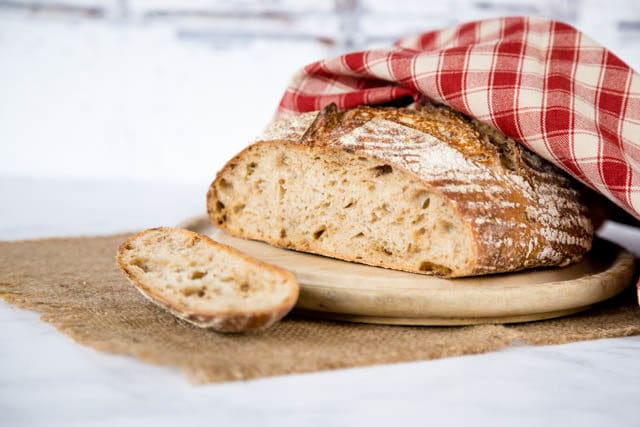 Delicious no knead sourdough bread; a true sourdough flavour and open crumb. Made with minimal effort and raised in the fridge