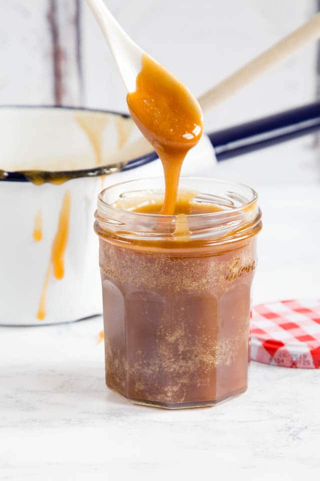 This delicious, indulgent and easy three ingredient caramel toffee sauce with honey recipe will become a staple. Enjoy it in so many ways, or just spoon it from the jar. 