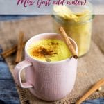 Enjoy a fuss free turmeric latte every day with my instant turmeric latte mix. Just add boiling water to make this homemade golden milk - no need for heating milk. It's even Vegan, Keto and Paleo friendly!