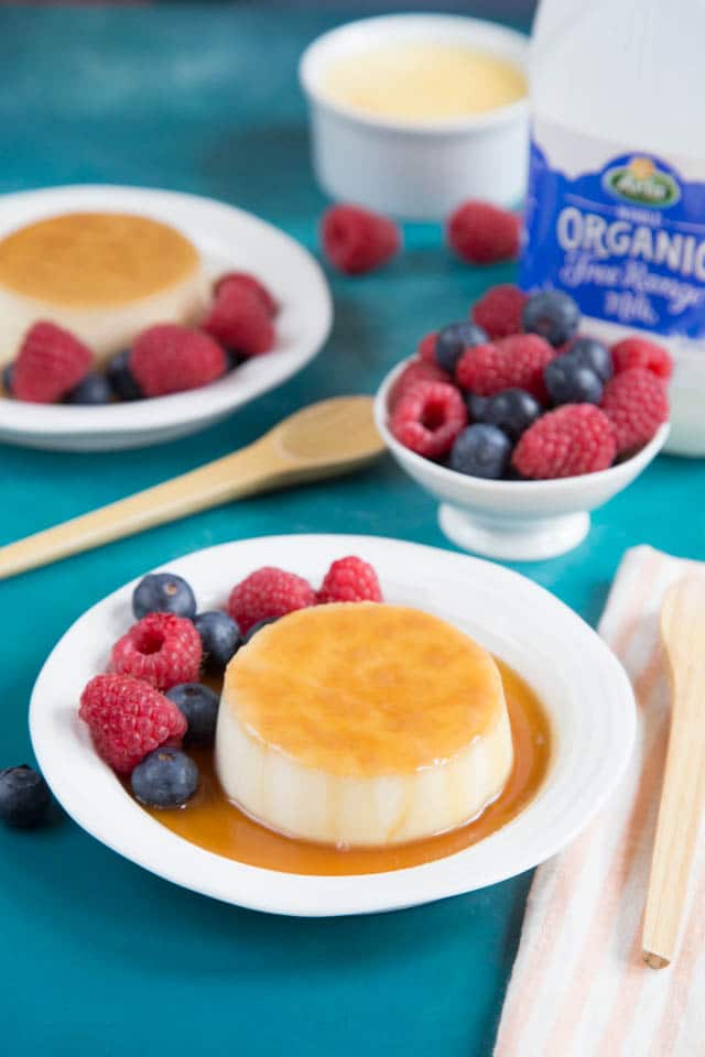 Toffee creme caramel desserts are easy to prepare ahead, light and delicious.