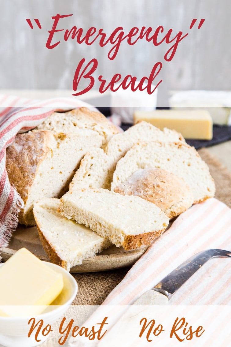 "Emergency" No Yeast Bread - A quick & easy loaf with no rising time