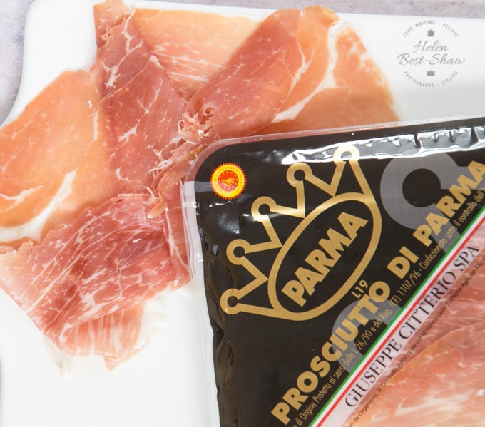 A packet of Parma ham
