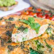 Tenderstem Broccoli Salmon Frittata Recipe Helen s Fuss Free Flavours